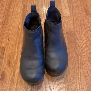 Black Dansko Frankie booties size 37.
